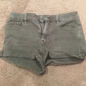 American Eagle Olive Shorts